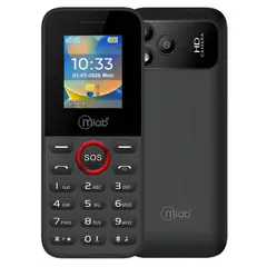 MICROLAB - Teléfono Celular de Adulto Mayor almeja 5G SOS Dual SIM 1.77