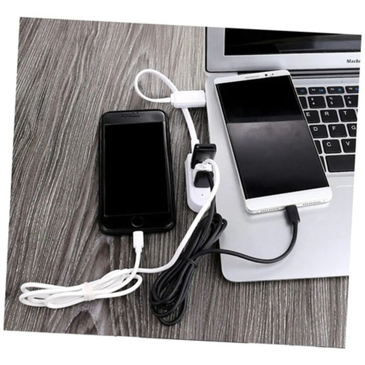 GENERICO - X3 Splitter Alargador Hub Usb X3 Zapatilla Usb 2.4a 1.20 Cm