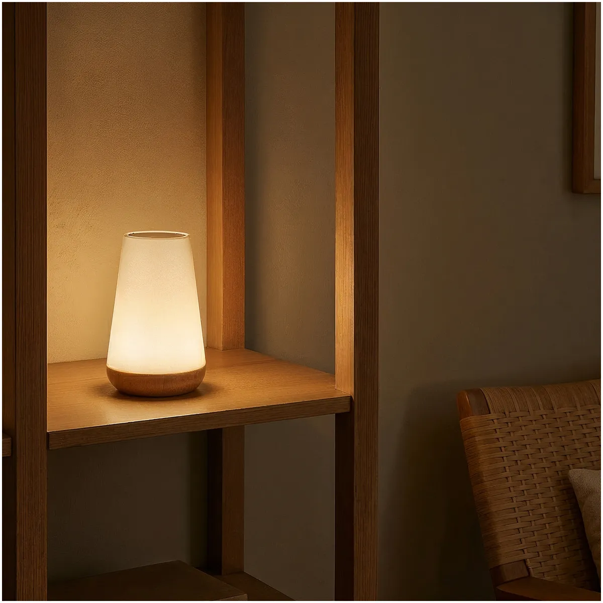 OEM - Lampara portatil recargable de mesa velador escritorio con control remoto