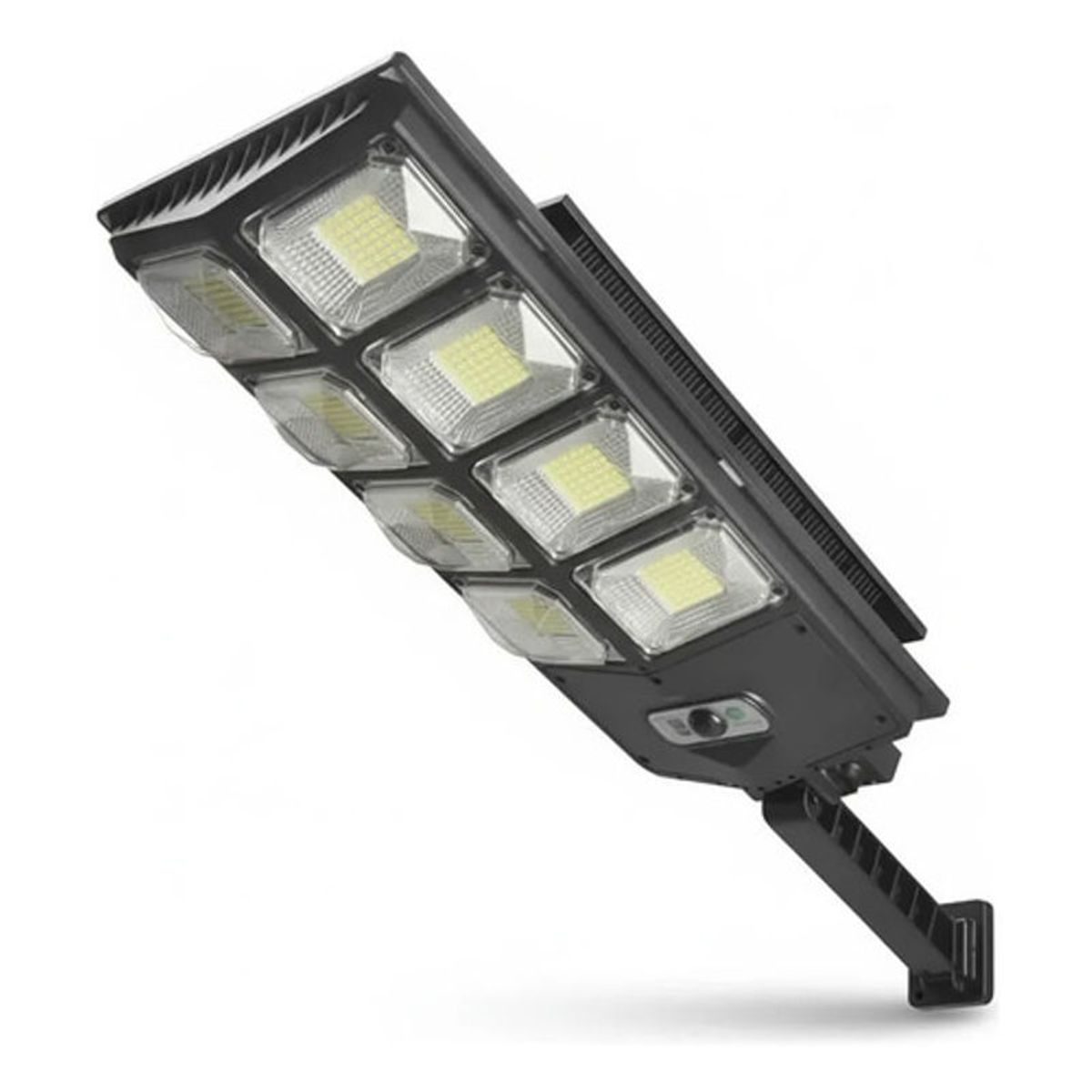 GENERICO - Foco Led Solar 200w Sensor Movimiento Exterior Alumbrado Negro Blanco Frío