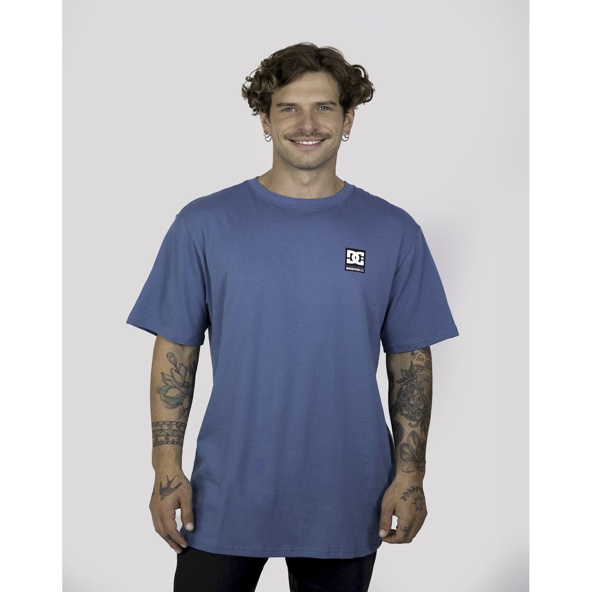 DC SHOES - Polera Hombre Cousa Chest Azul DC