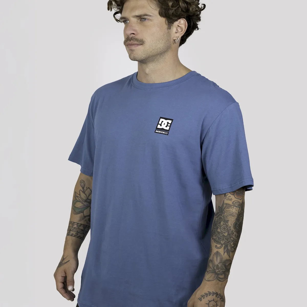 DC SHOES - Polera Hombre Cousa Chest Azul DC