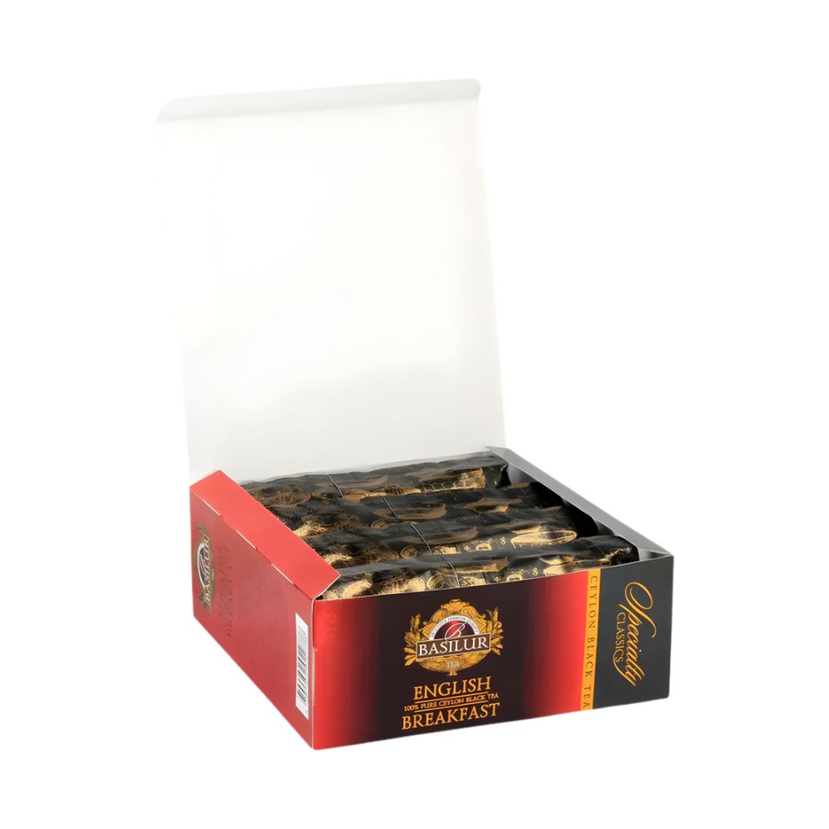 BASILUR - Te Basilur English Breakfast Black Tea 100 Bolsitas Specialty Classic