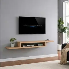 GENERICO - Racks Flotante para TV 42 a 55 pulgadas, color Marron