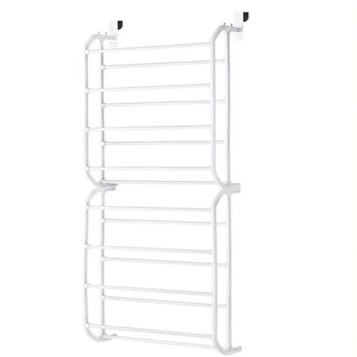 GENERICO - Zapatero Colgante para Puerta 24 Pares Organizador de Zapatos Blanco
