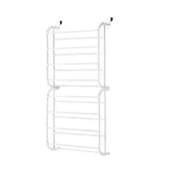 GENERICO - Zapatero Colgante para Puerta 24 Pares Organizador de Zapatos Blanco
