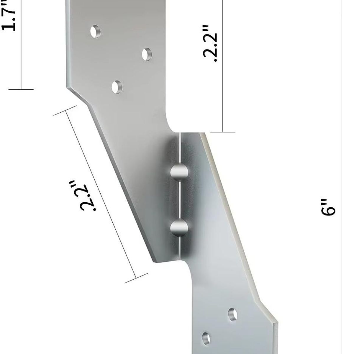 GENERICO - Conector Madera H2,5A Antisísmico Techumbre Cobertizo
