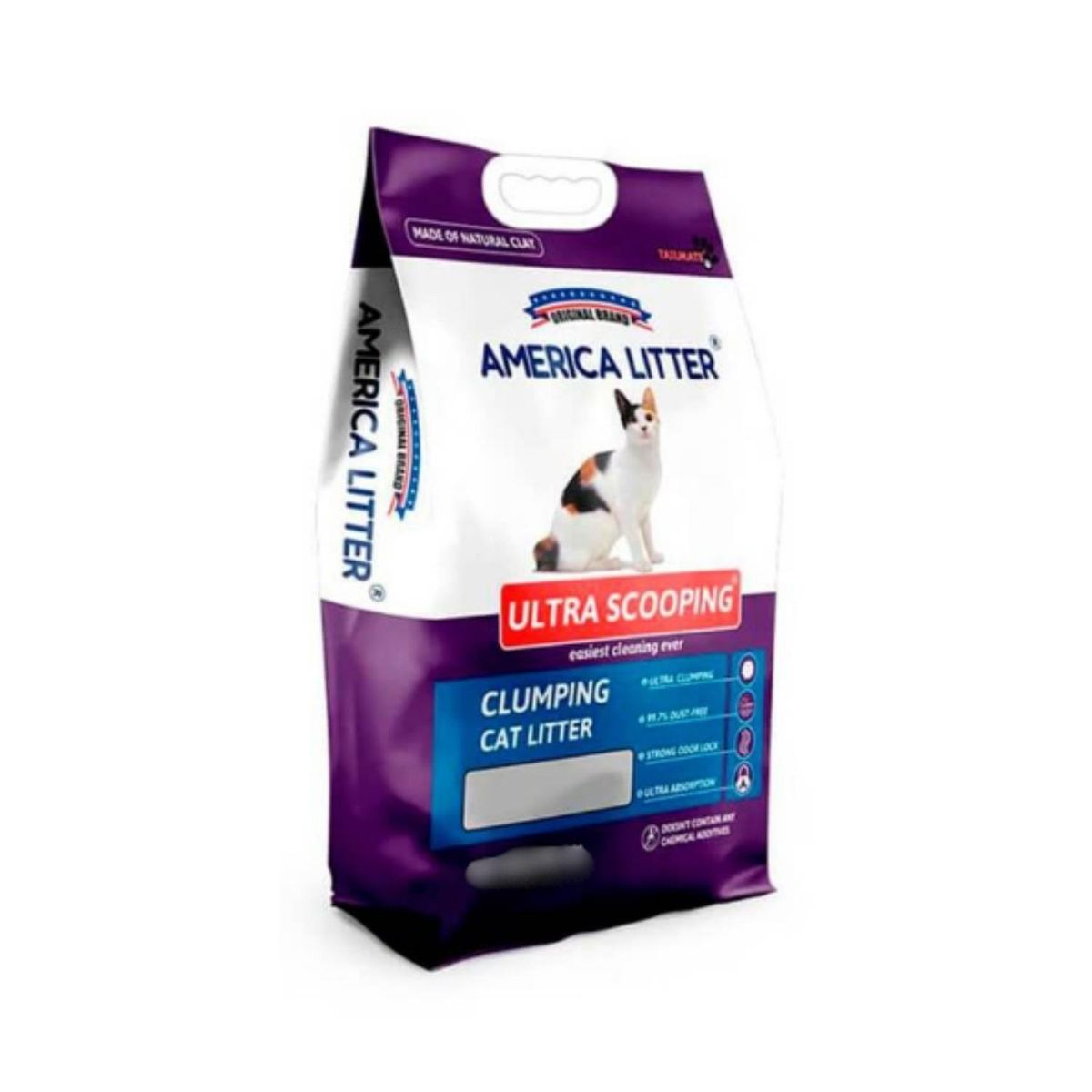 AMERICA LITTER - Arena Gato AmericaLitter 15 kg Ultra Scooping Aglomerante