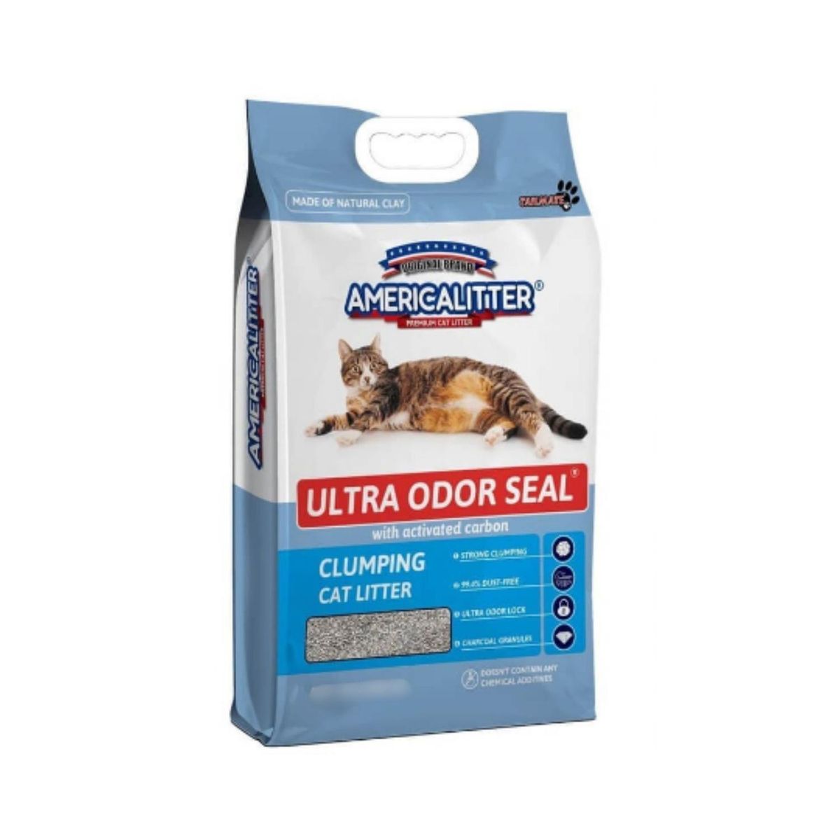 AMERICA LITTER - Arena Gato AmericaLitter 15 kg Ultra Odor Seal Carbon