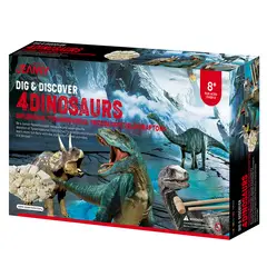 JEANNY - Kit de Excavación 4 Dinosaurios