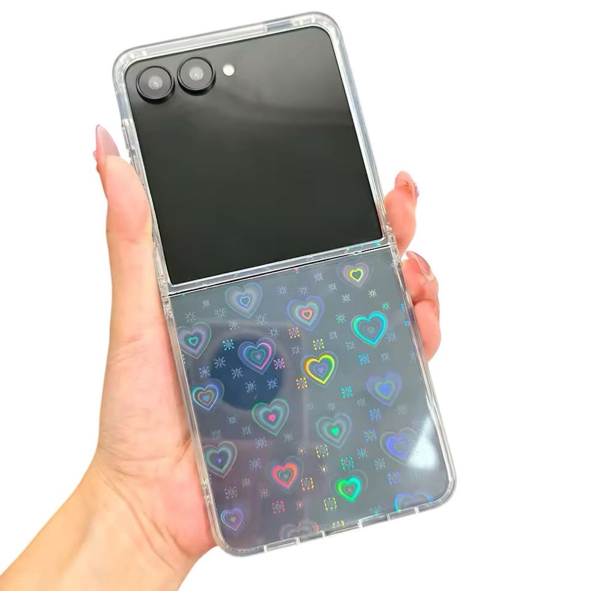 GENERICO - Carcasa Transparente Con Diseño Para Samsung Z Flip 7