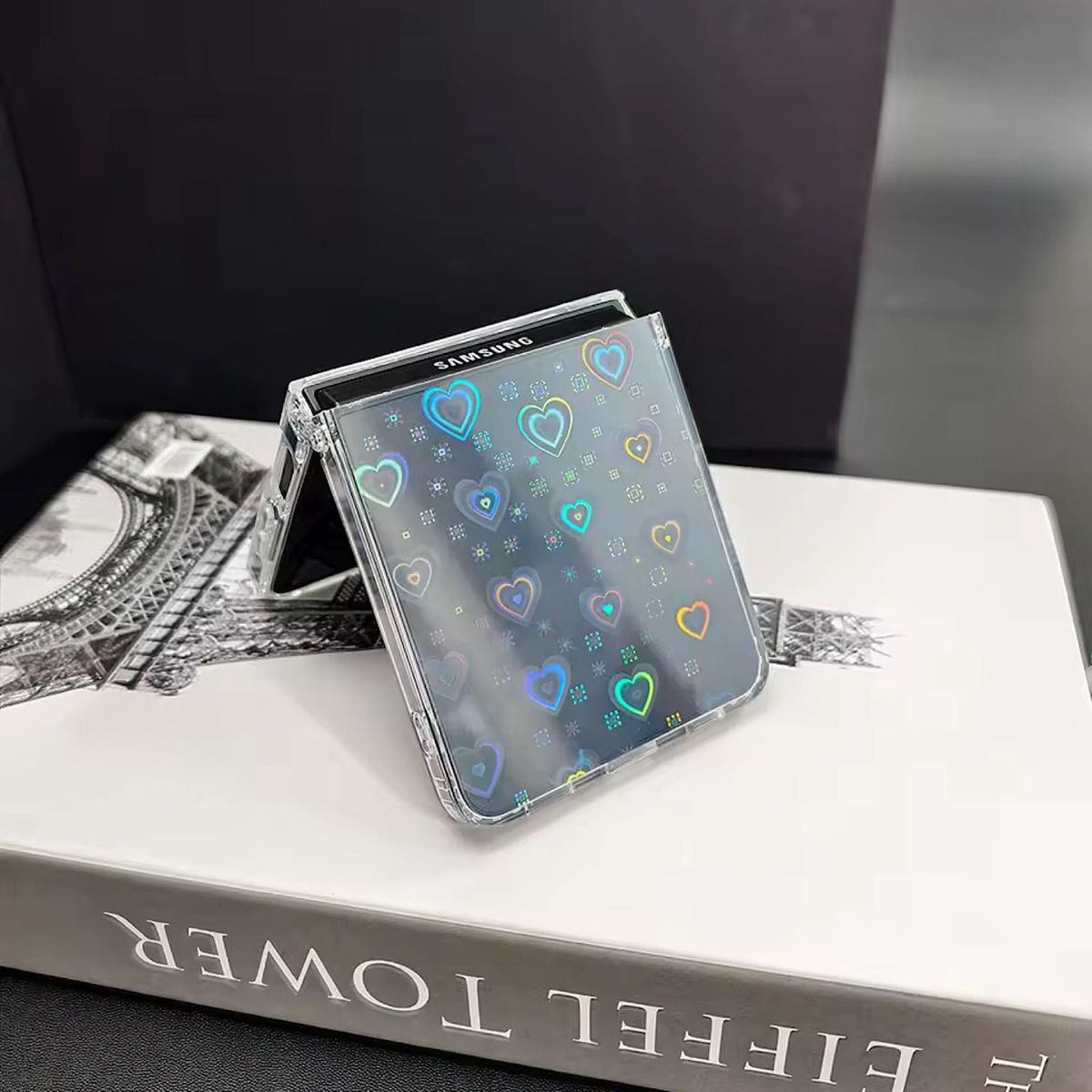 GENERICO - Carcasa Transparente Con Diseño Para Samsung Z Flip 7