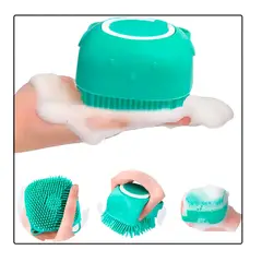 GENERICO - Cepillo De Silicona Para Ducha Suave Con Dispensador