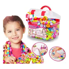 EVERSO - Juguete Niñas Set De Cuentas Para Pulseras Bisuteria Diadema