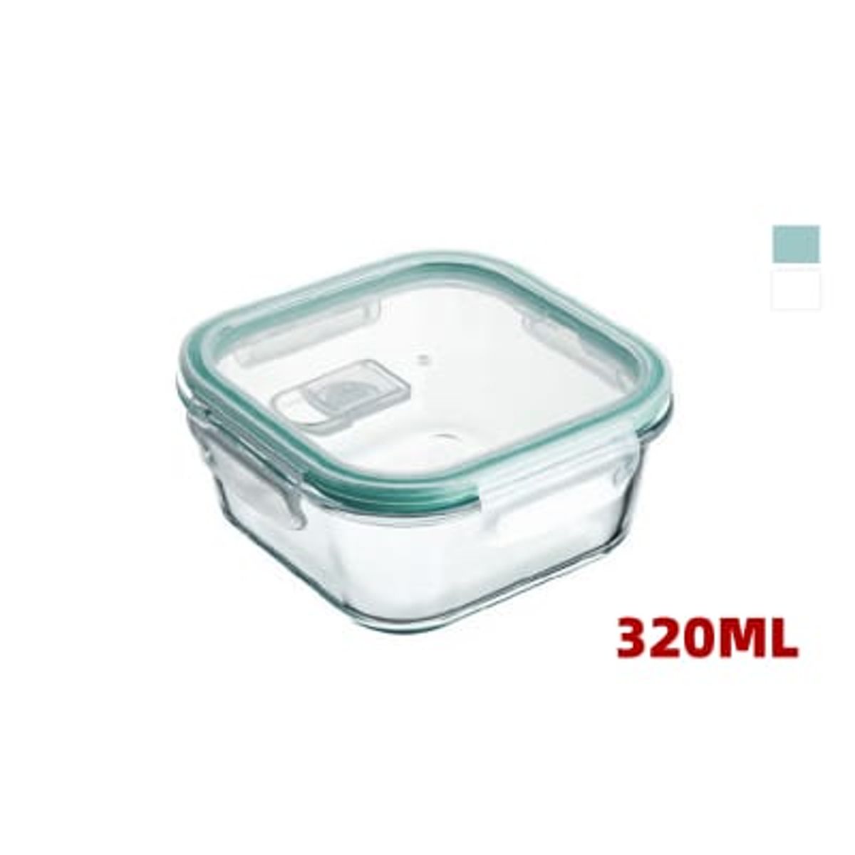 GENERICO - Contenedor Vidrio Hermetico 320 Ml Valvula Horno Microondas