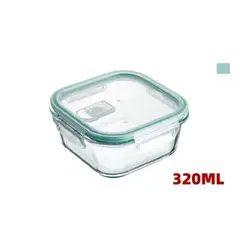 GENERICO - Contenedor Vidrio Hermetico 320 Ml Valvula Horno Microondas