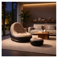 MOVI - Sofá Sillón Inflable, Posa Pies