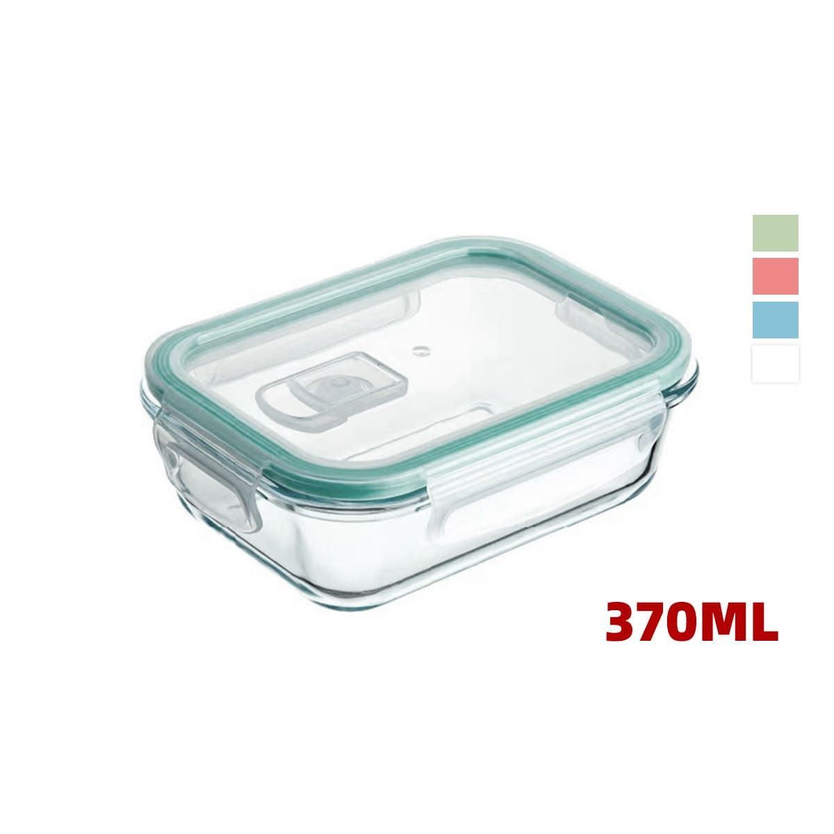GENERICO - Contenedor Vidrio Hermetico Surtido 370 Ml Valvula Horno Microondas