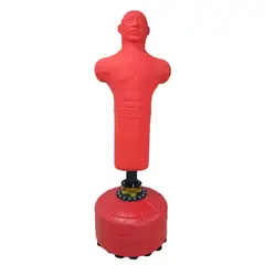 PWRFITNESS - Muñeco de Entrenamiento de golpe tipo torso con base 170 cm Rojo