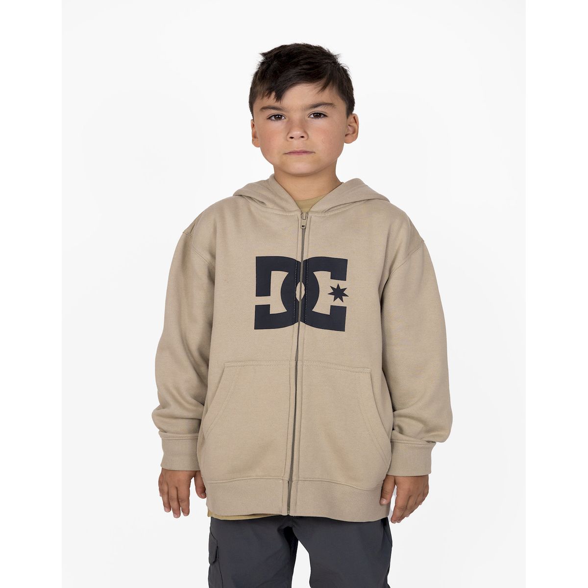 DC SHOES - Poleron Niño Star Zh Otr Café DC