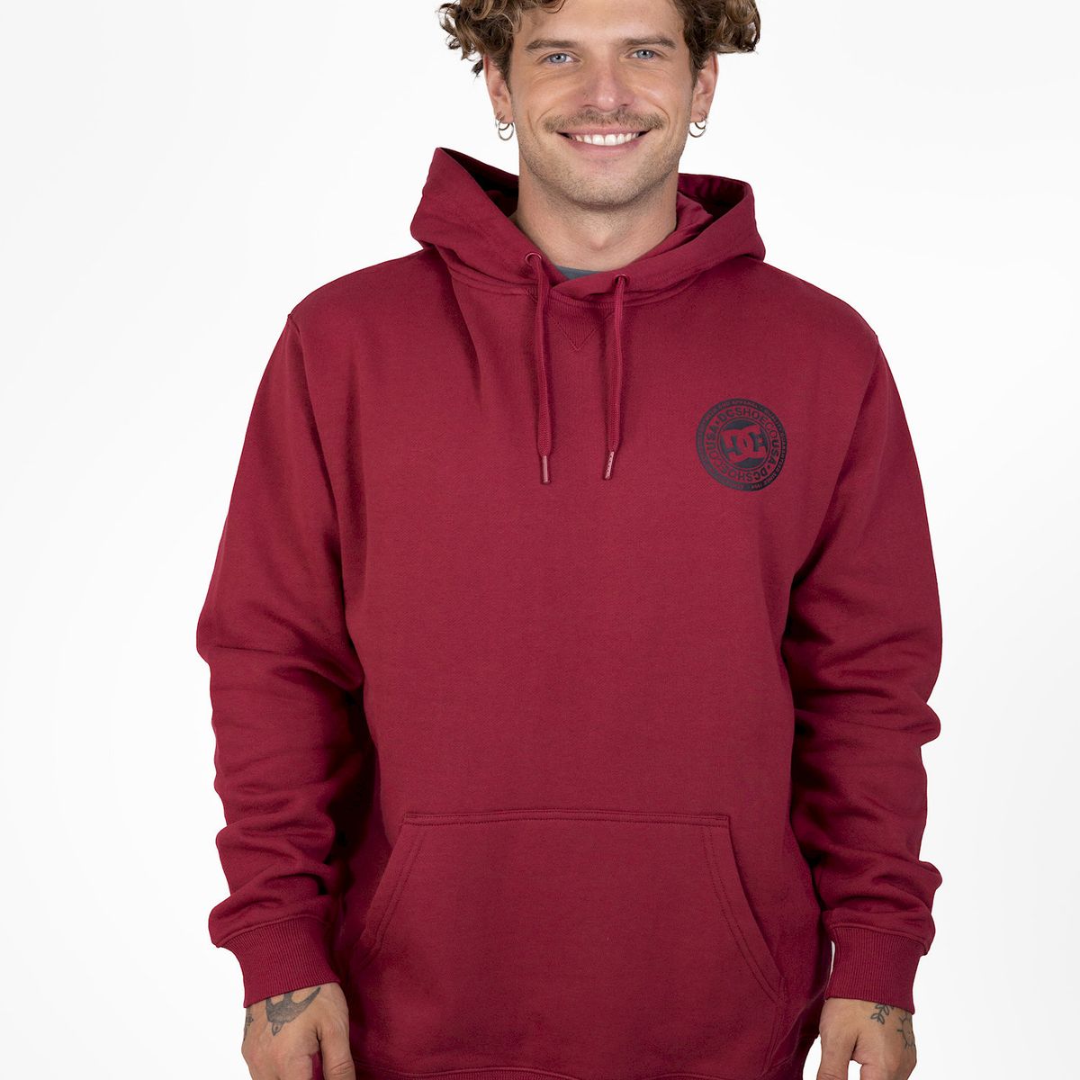 DC SHOES - Poleron Hombre Rebel Ph Rojo DC