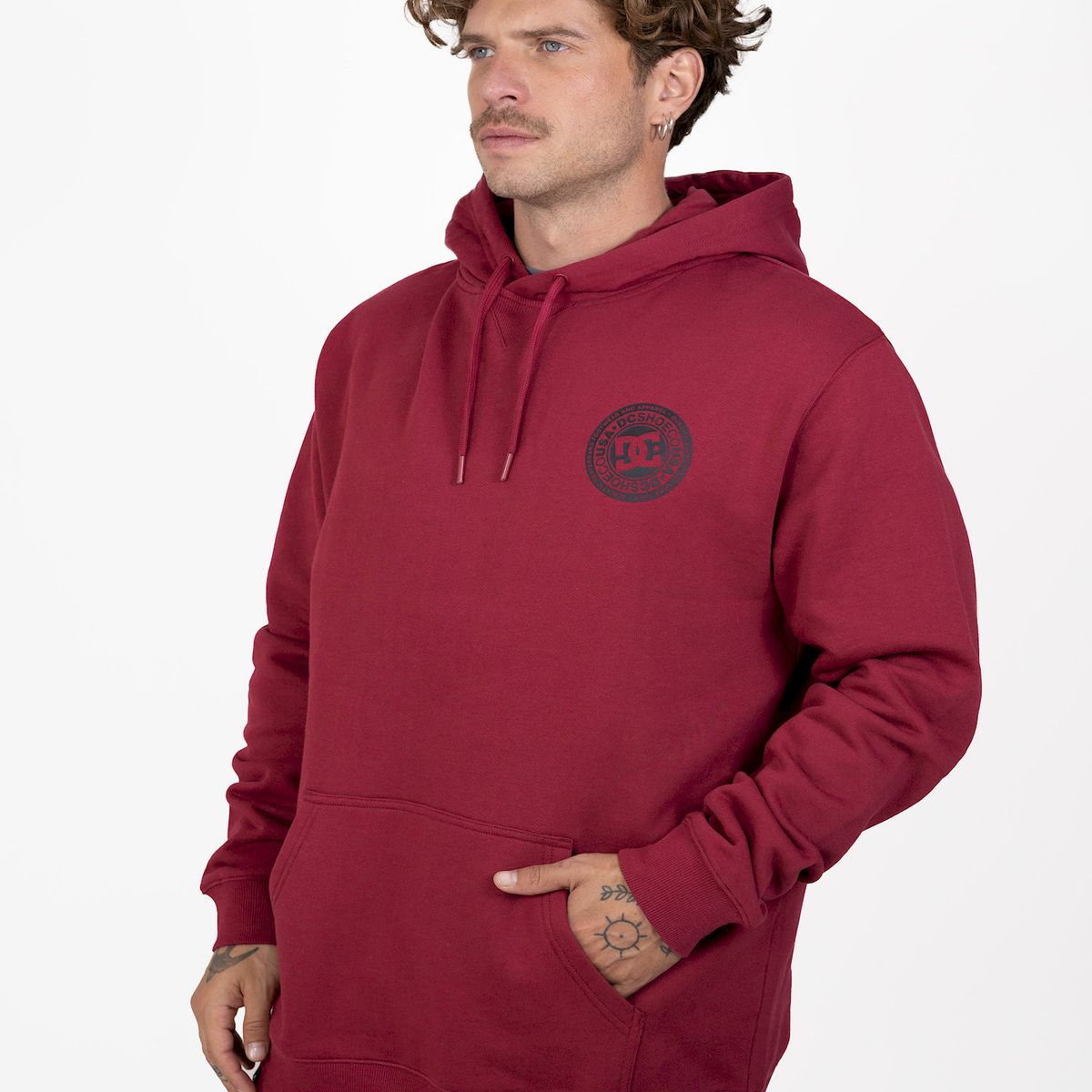 DC SHOES - Poleron Hombre Rebel Ph Rojo DC