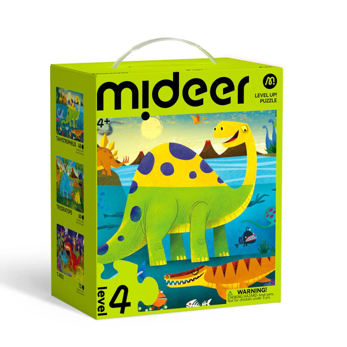 MIDEER - Mideer Puzzle Progresivo Dinosaurios Nivel 4 3 en 1