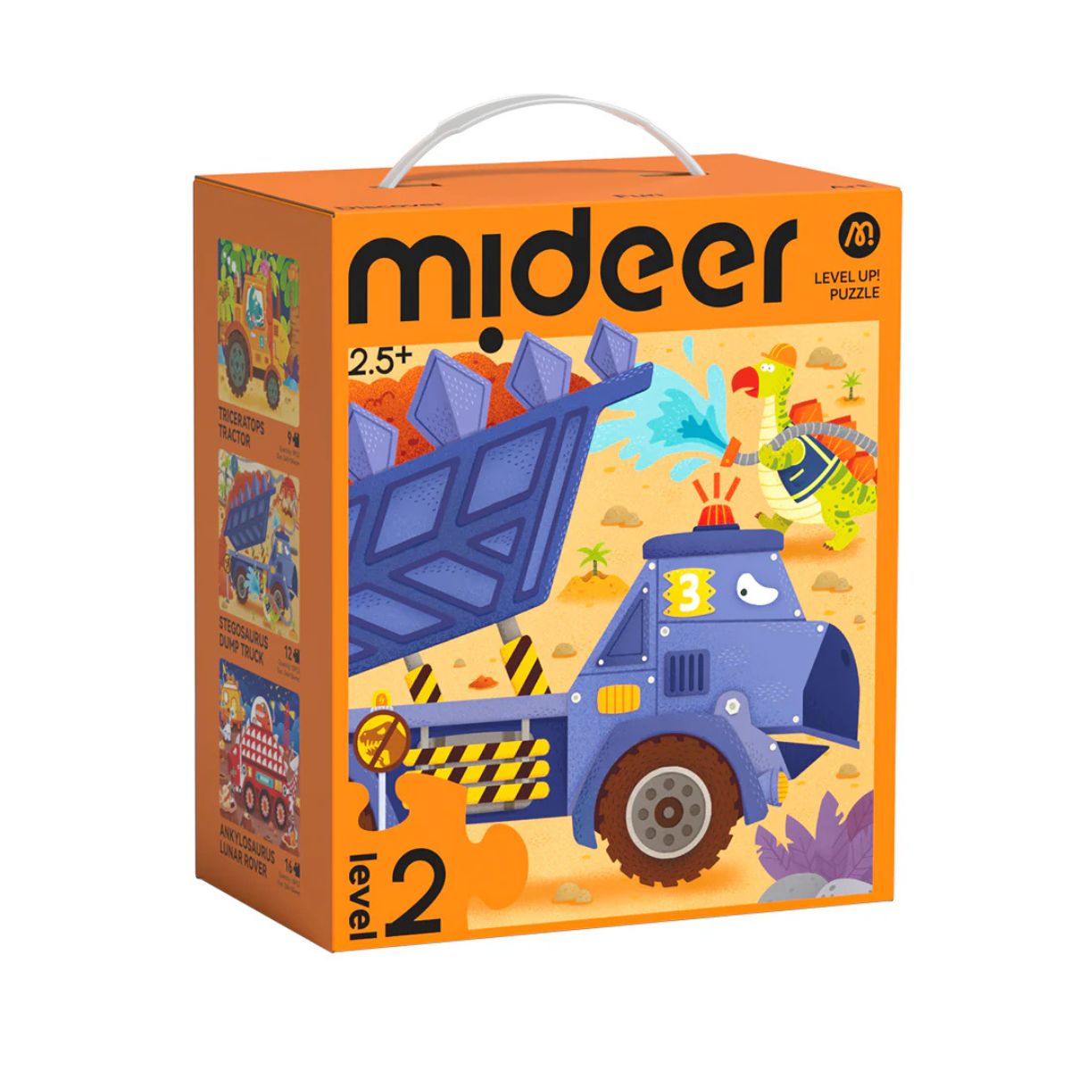 MIDEER - Mideer Puzzle Progresivo Dinosaurios Constructores Nivel 2 3 en 1