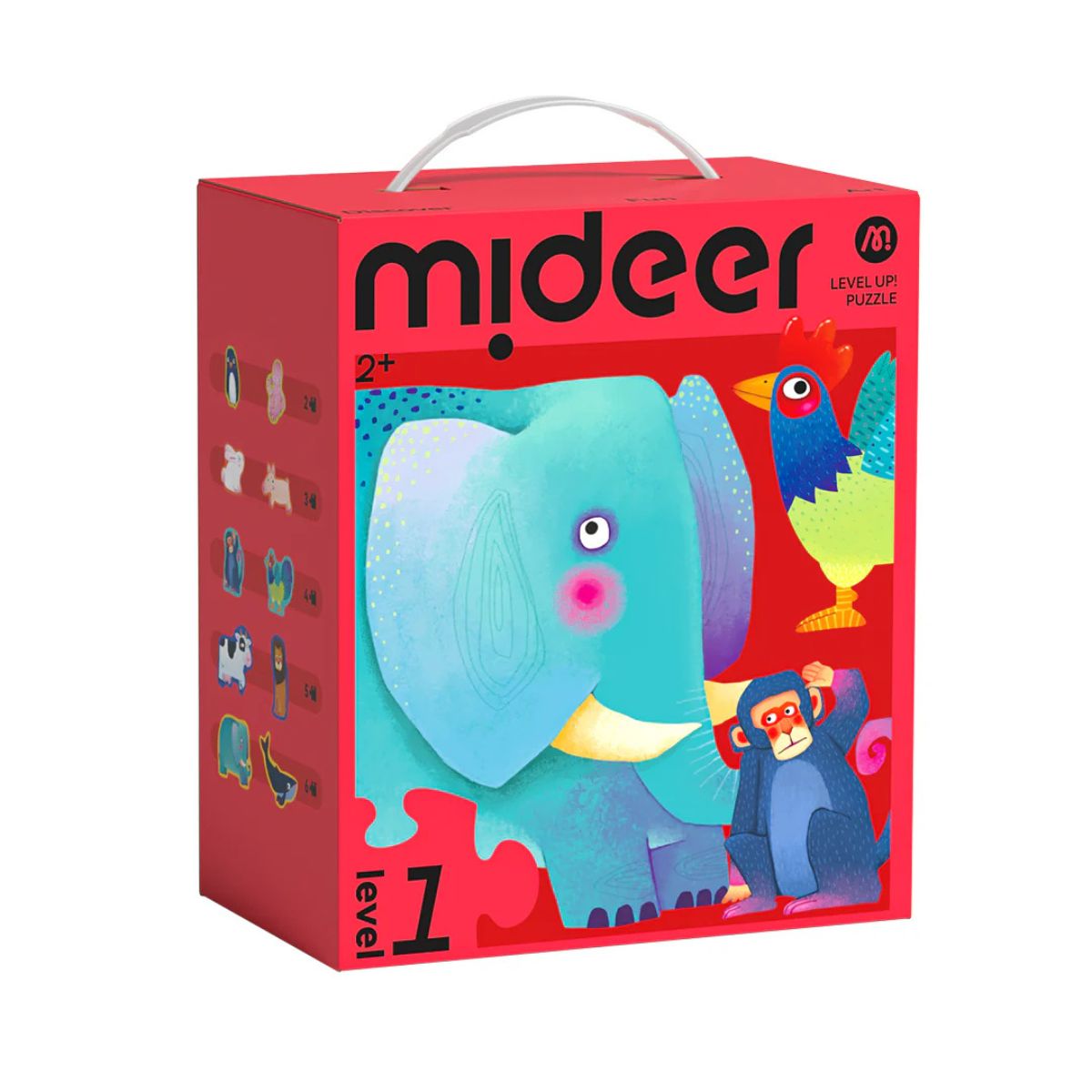 MIDEER - Mideer Puzzle Progresivo Animales 10 en 1 Nivel 1
