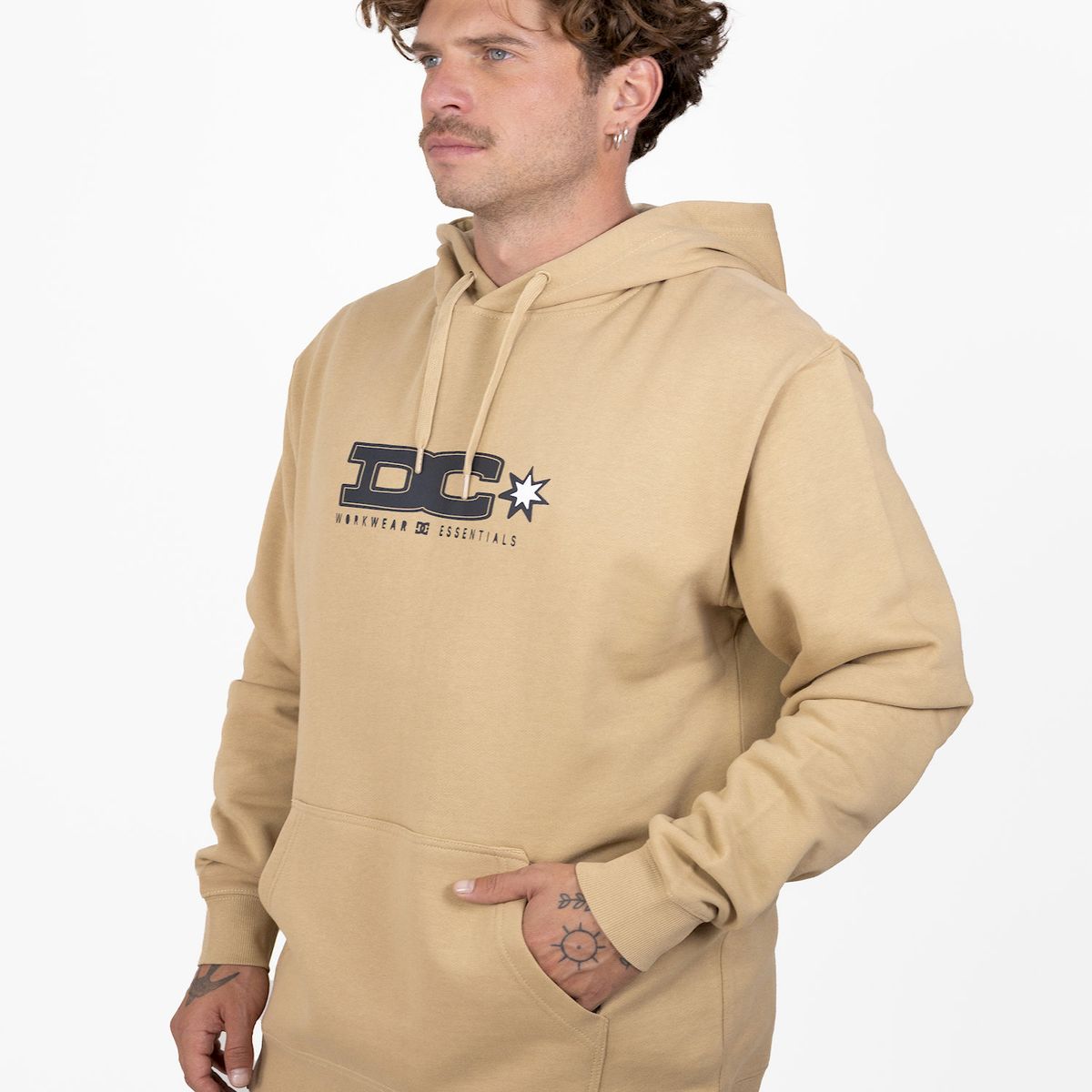 DC SHOES - Poleron Hombre DC Tig Master Ph Café