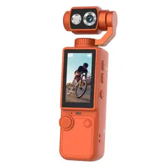RENVMEXY - Cámara de mano 4K Lente gira 180° Luz relleno 500MP 32GB + trípode Para Vlogs