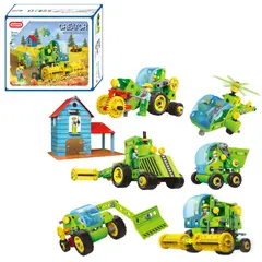 HANYE - Set Máquinas de la Granja Armables 8 en 1