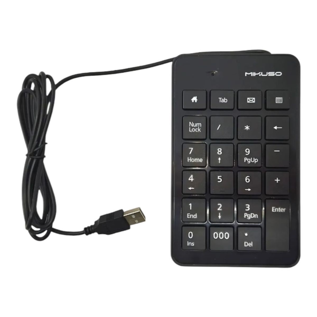 GENERICO - Teclado Numérico con cable USB MIKUSO Compacto para Notebook y PC