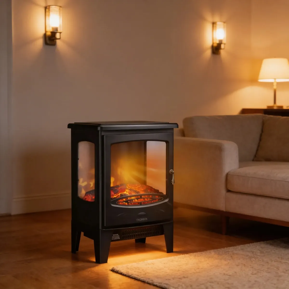 THORBEN - Chimenea Electrica Thor Fireplace 3d Calefaccion Diseño Deco