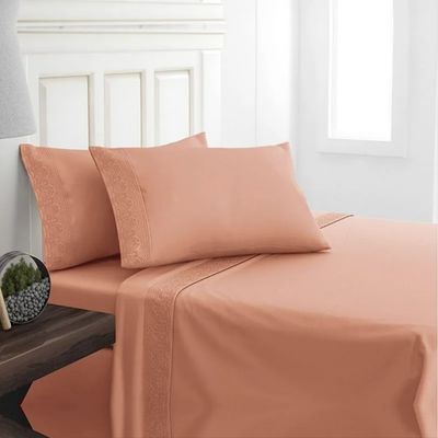 Imagen 2 del producto Juego De Sabanas 2 Plazas 210 Hilos Broderie Santorini