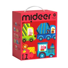 MIDEER - Puzzle Progresivo Autitos 8 en 1 Nivel 1