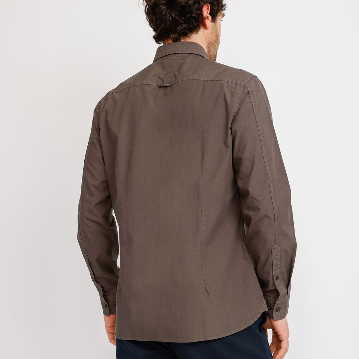 TRIAL - Camisa ML Hombre Basilio Gris
