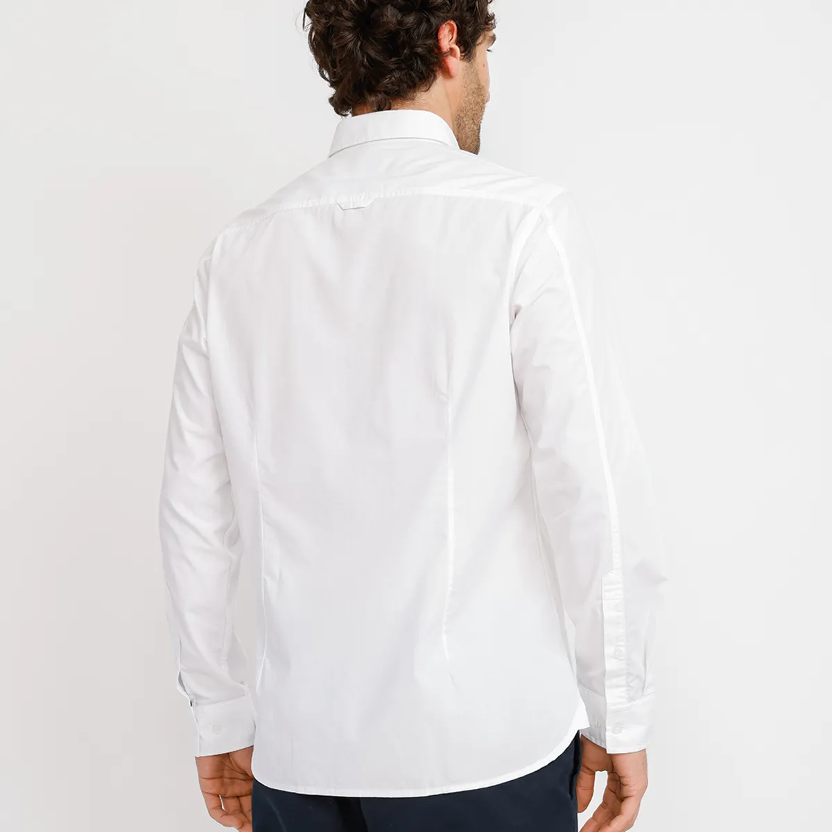 TRIAL - Camisa ML Hombre Basilio Blanco