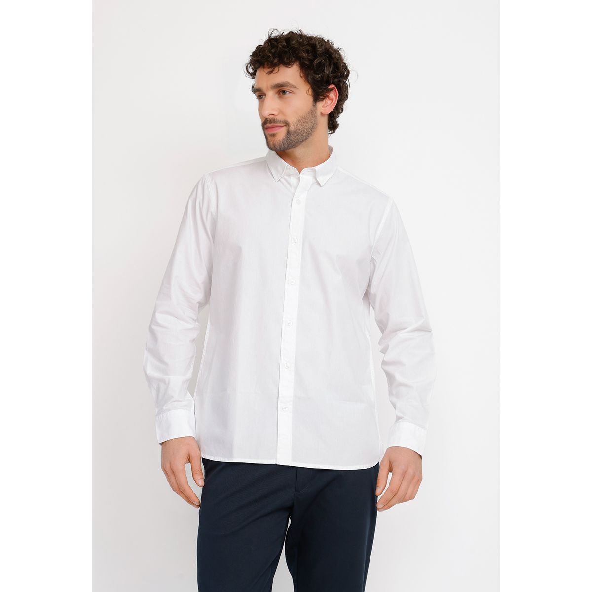 TRIAL - Camisa ML Hombre Basilio Blanco
