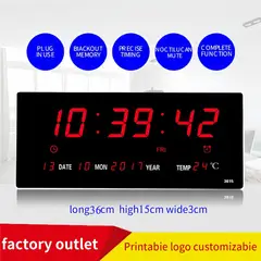 VIDA BUENAS - Reloj De Pared Digital Decorativo Led Pantalla Grande