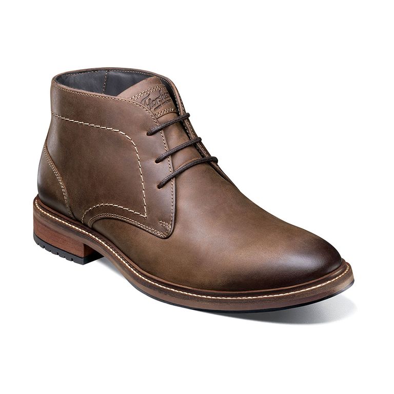 Botines Casual Forge Plain Toe Chukka Café