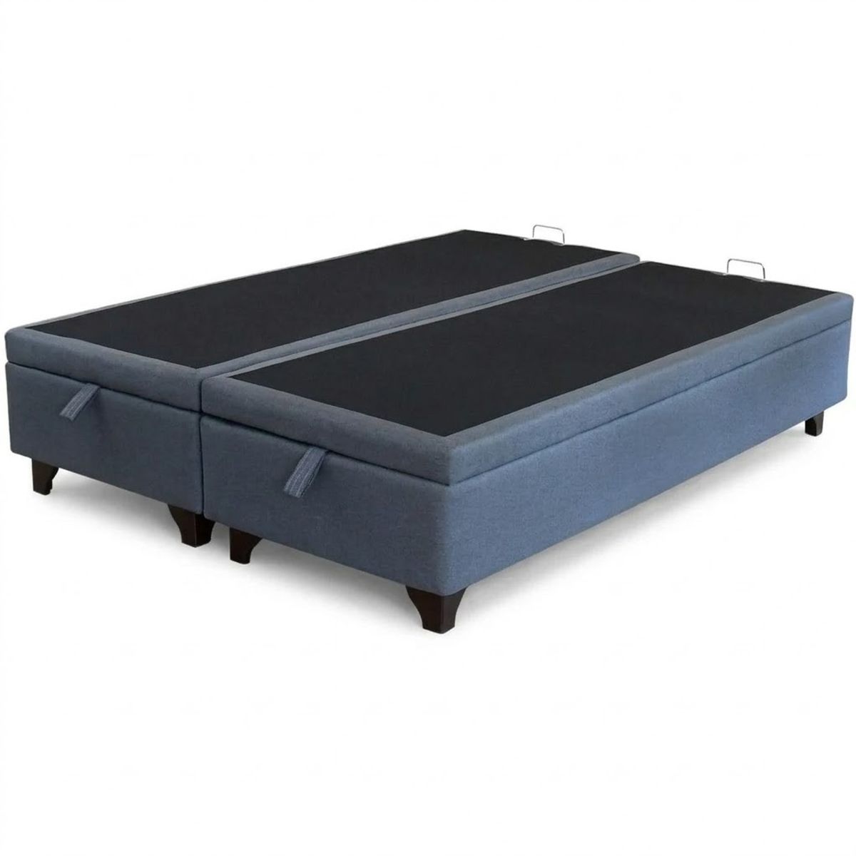 GENERICO - Base Cama Baul 2 Plazas L190cm.Patas 11cm. Refuerzo colchon V.elastico