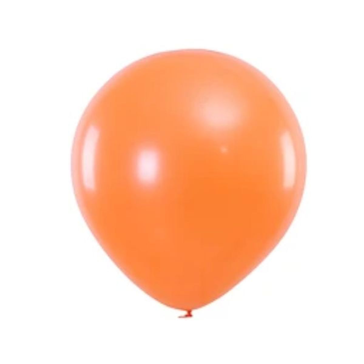 GENERICO - Globos de latex naranja perlados 25cm 25pcs