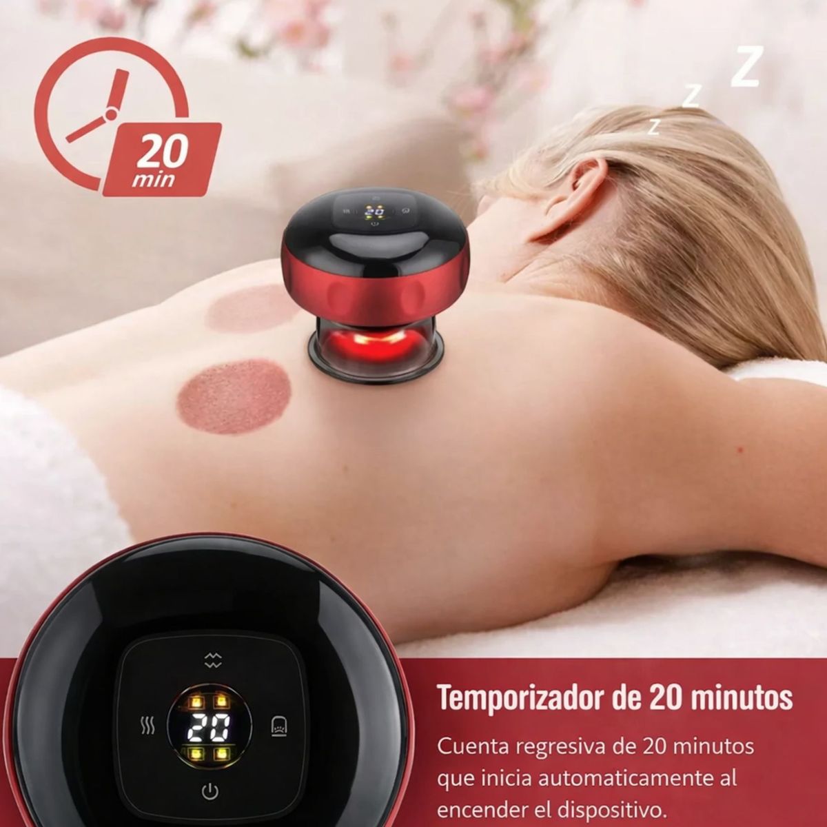 MOVI - Masajeador Inteligente con Ventosas de Succión Corporal para Relajación Profunda