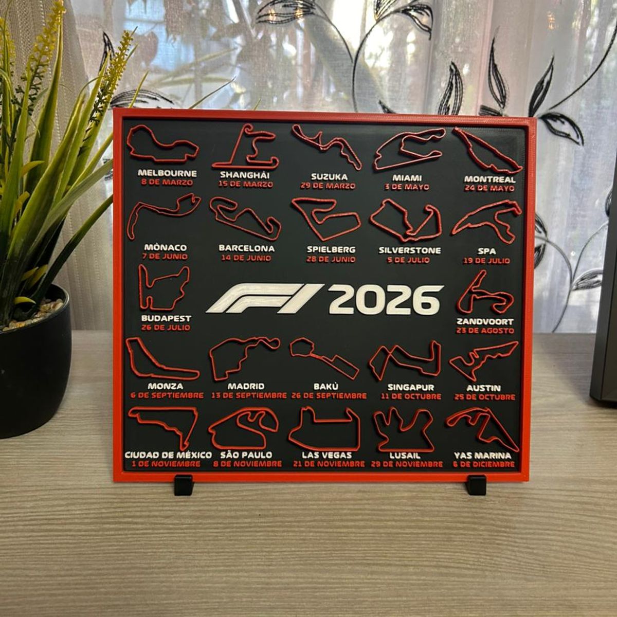 GENERICO - Calendario Formula 1 2026 en 3D con Altimetría f1