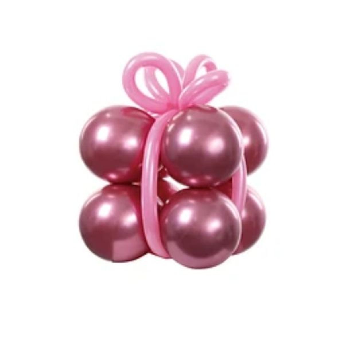 GENERICO - Set de globos de látex color rosa 12pcs