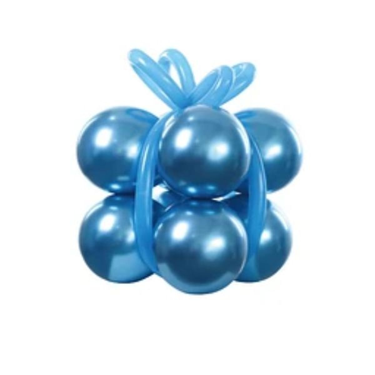 GENERICO - Set de globos de látex color azul 12pcs