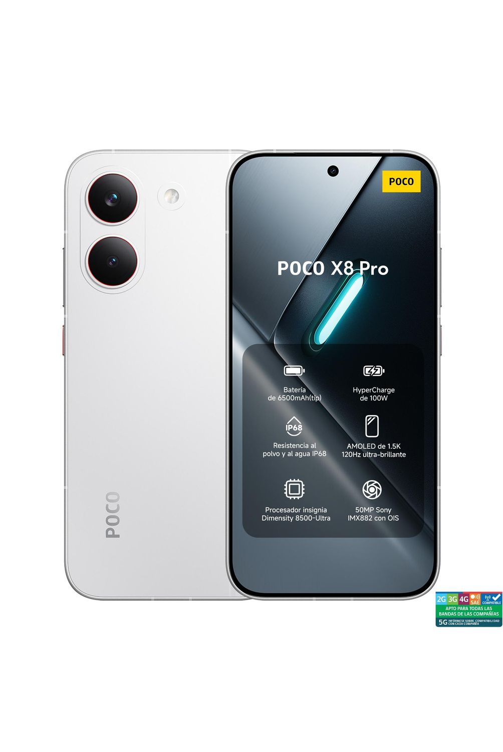 XIAOMI POCO X8 Pro Blanco 8GB + 512GB | Falabella Chile
