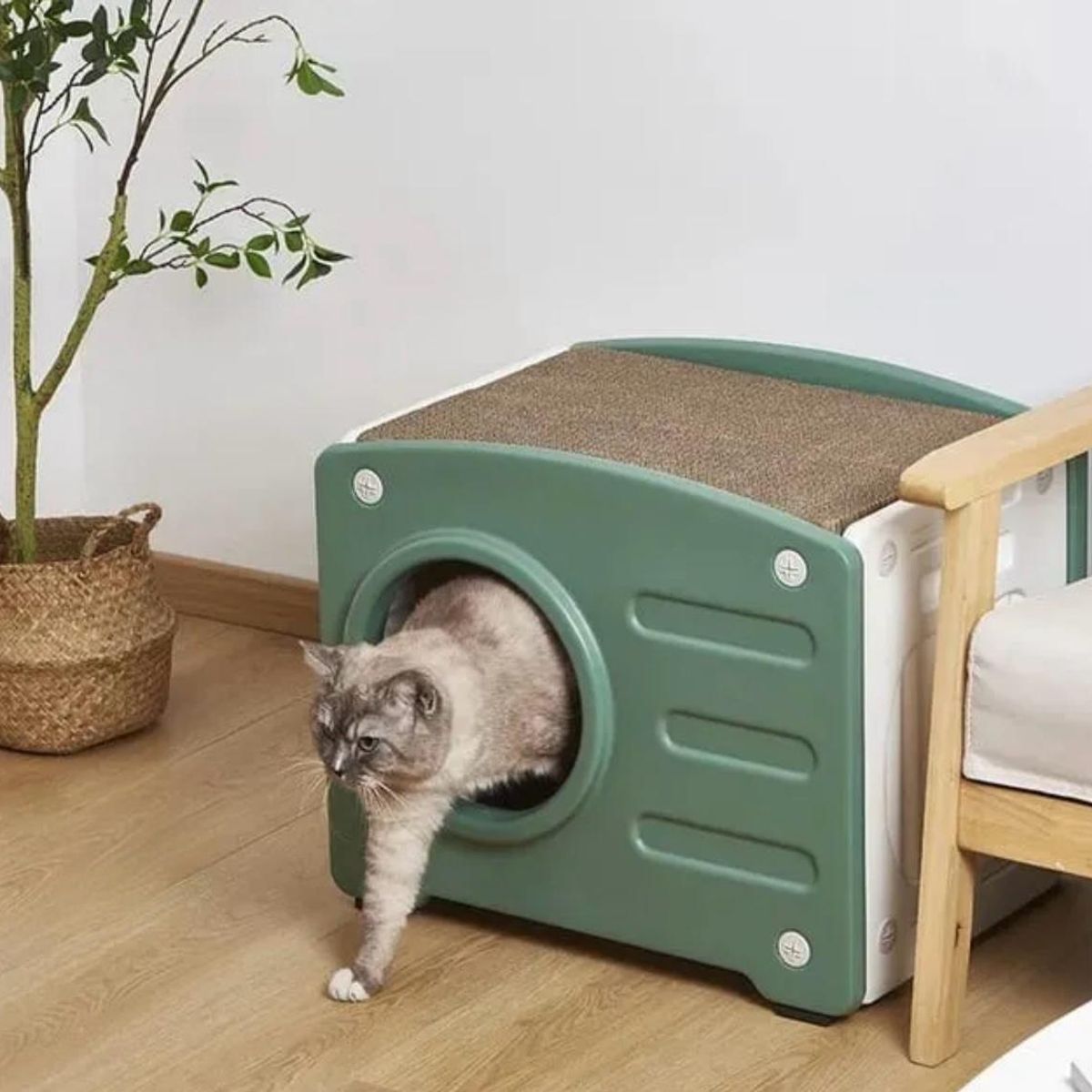 GENERICO - Casa Cama Para Gatos Multifuncional - Mesa Decorativa Gatos