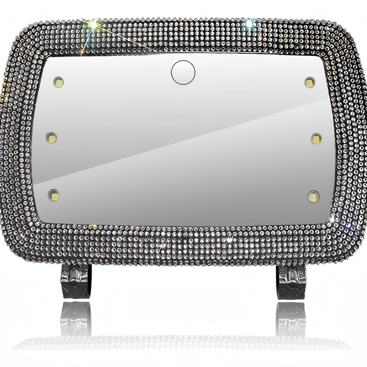 GENERICO - Espejo De Maquillaje De Visera De Coche Con 3 Modos Luz Led.